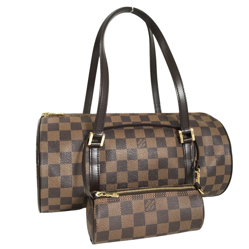 Damier Ebene Papillon 30 with Pouch N51303