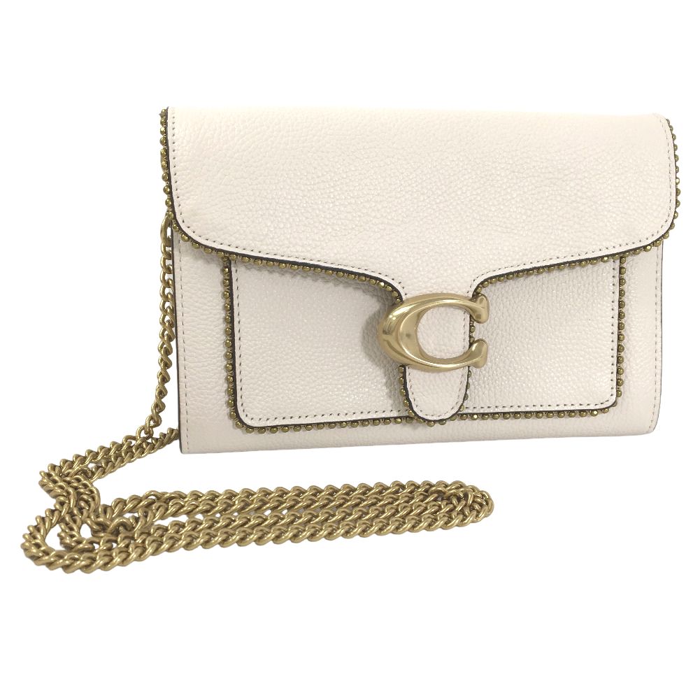 Leather Tabby Chain Clutch 7110