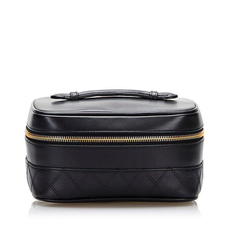 Matelasse Leather Vanity Bag