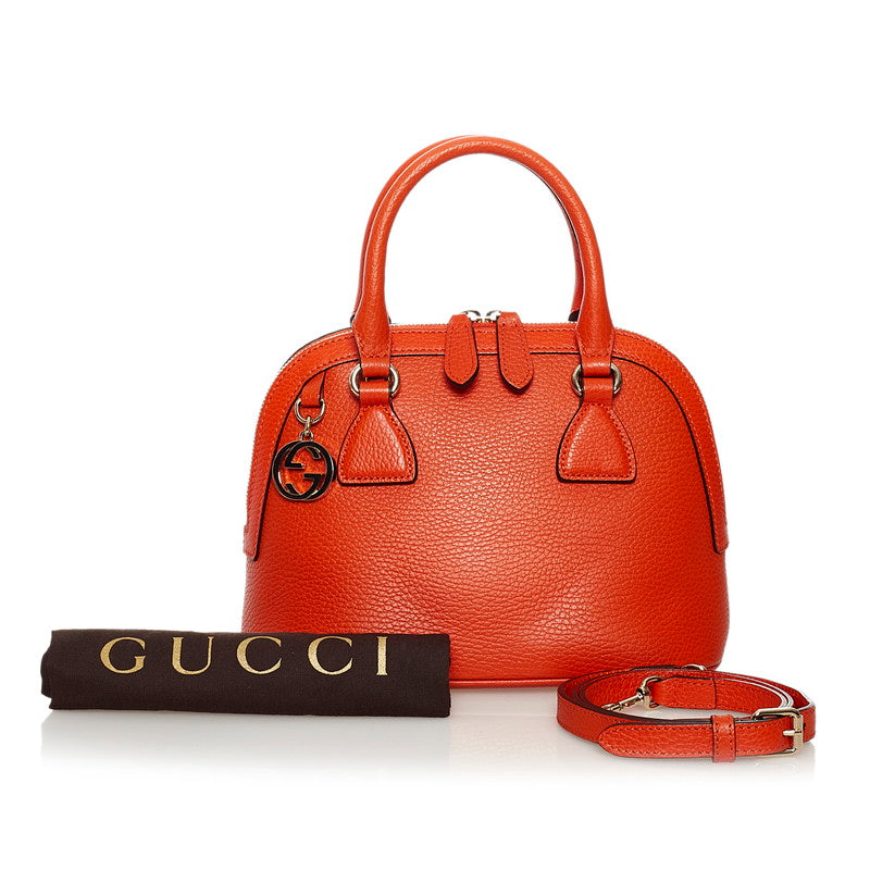 Gucci GG Charm Leather Handbag Leather Handbag 449661 in Excellent condition