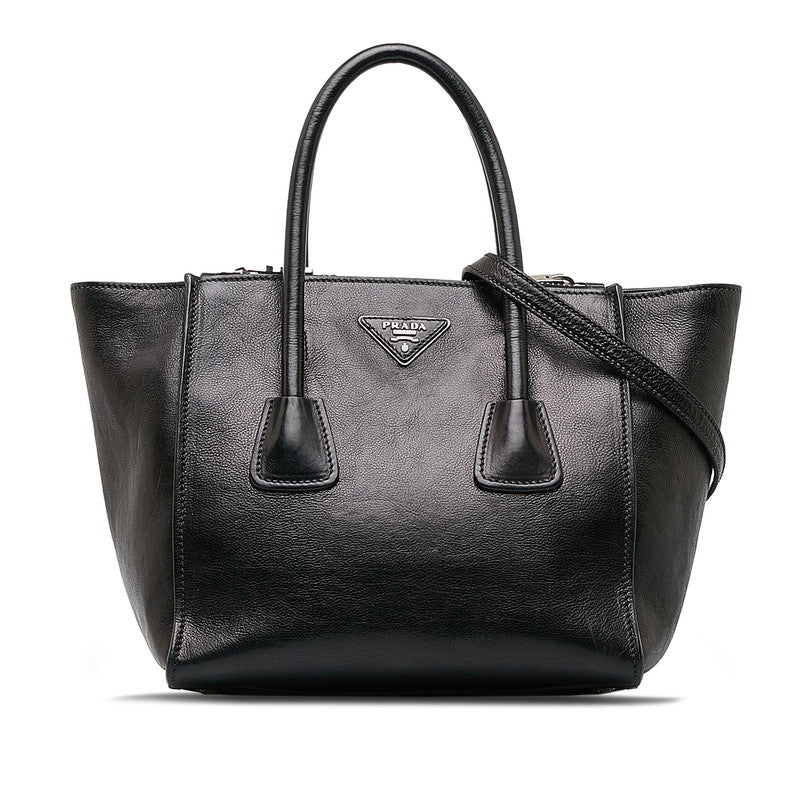 Glace Calf Leather Twin Tote