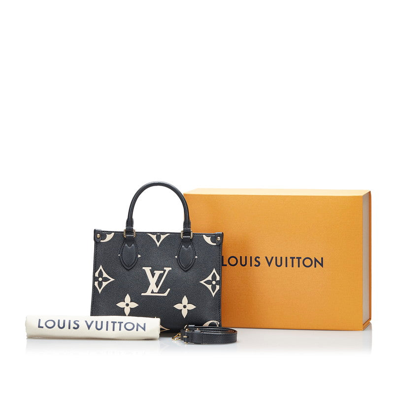 Louis Vuitton ONTHEGO PM M45659 BICOLOR MONOGRAM EMPREINTE LEATHER