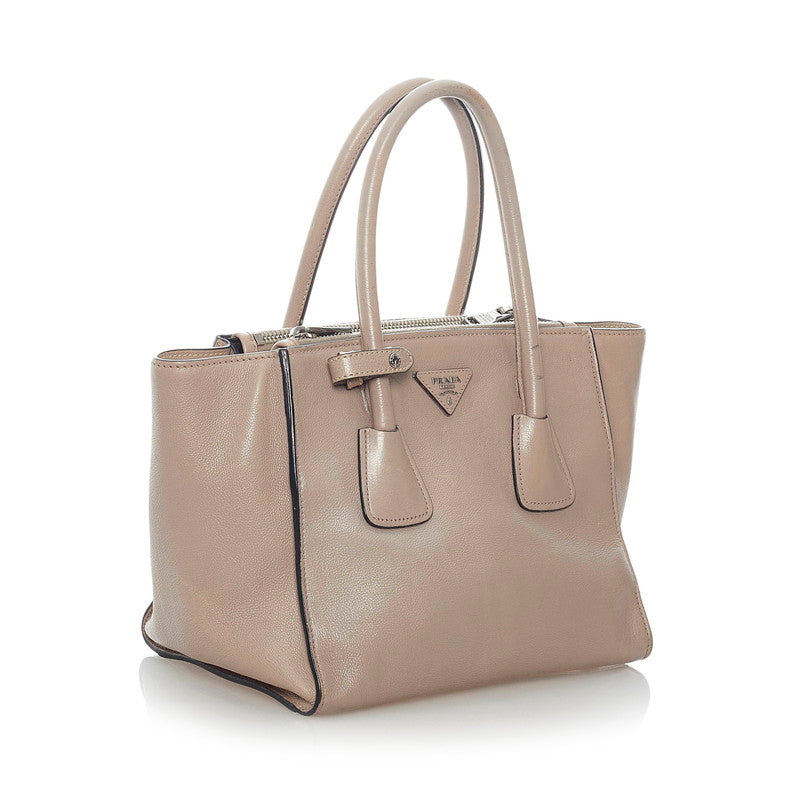 Glace Calf Twin Pocket Tote B2625M