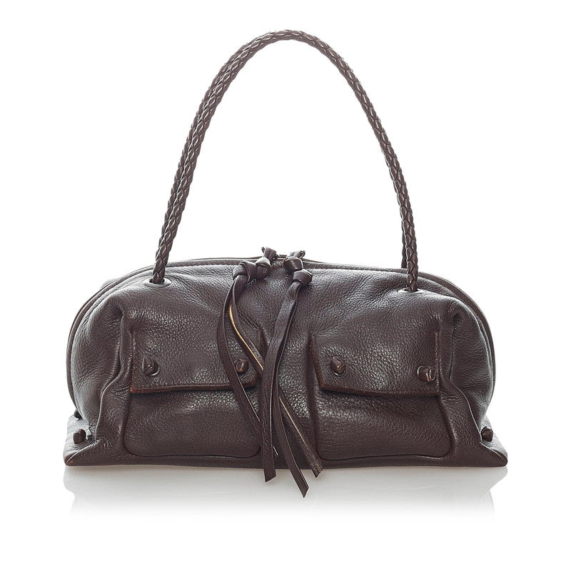 Intrecciato Leather Handbag