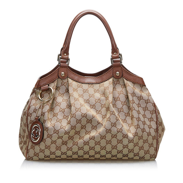 GG Canvas Sukey Handbag 211944