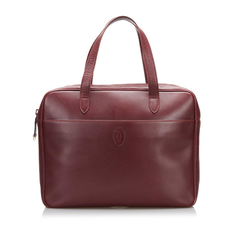 Must De Cartier Leather Business Bag