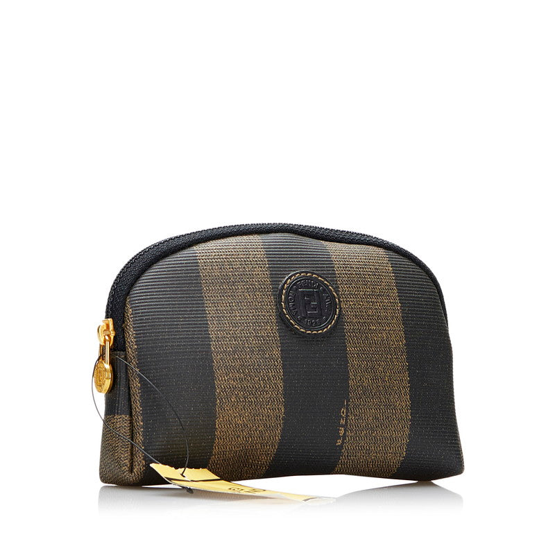 Pequin Striped Canvas Vanity Pouch
