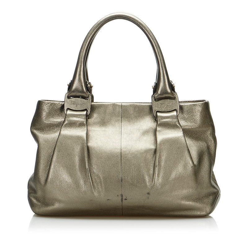 Vara Metallic Leather Handbag AU-21 B151