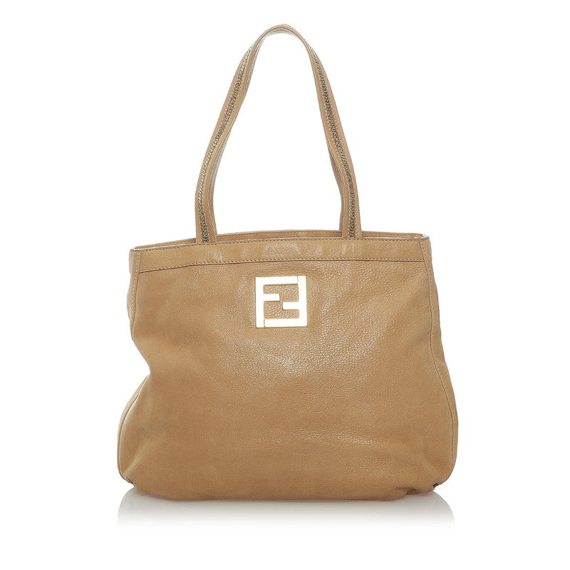 Leather Logo Tote Bag 8BR651