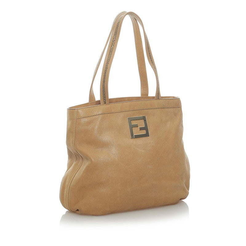 Leather Logo Tote Bag 8BR651
