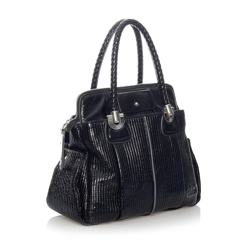 Quilted Leather Bay Bag
