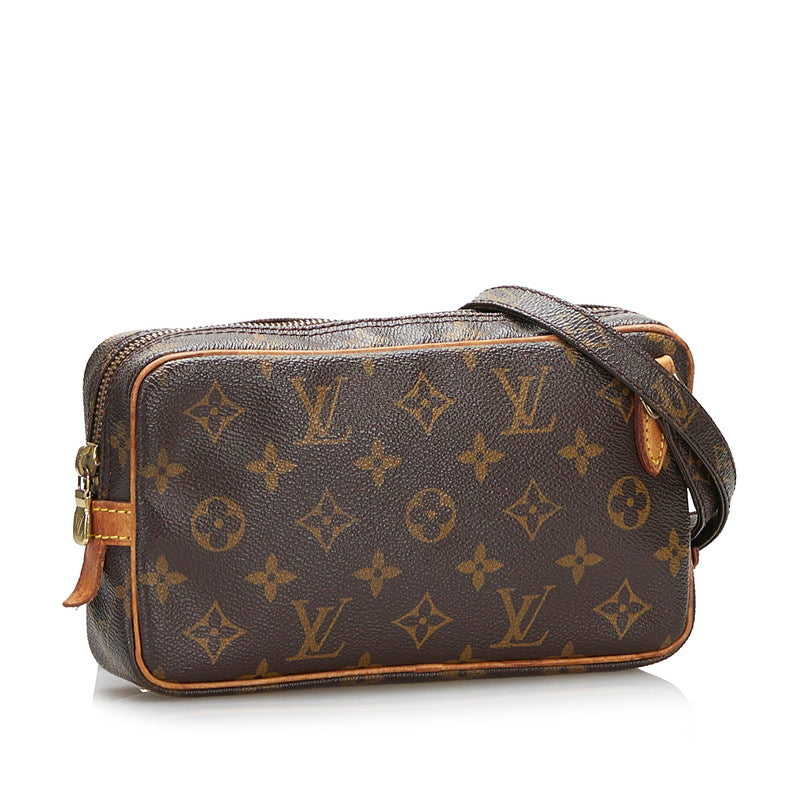 Auth Louis Vuitton Monogram Pochette Marly Bandouliere M51828 Shoulder Bag