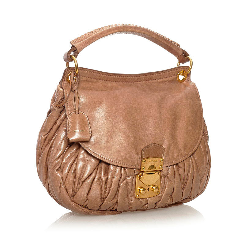 Matelasse Leather Handbag