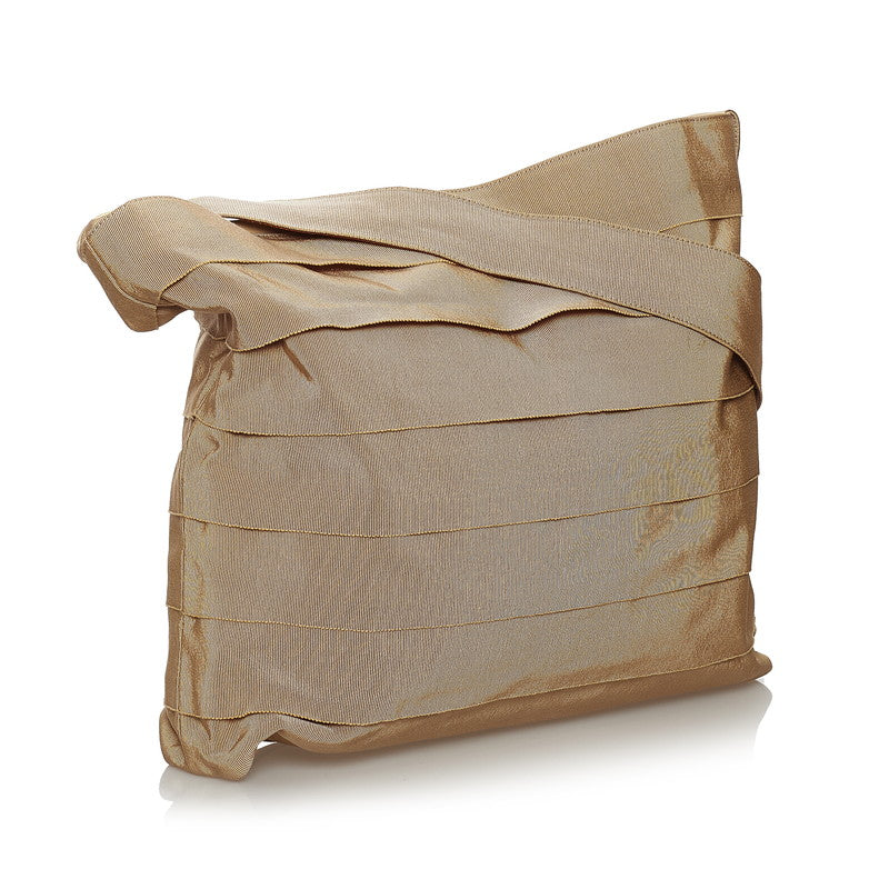 Layered Canvas Shoulder Bag