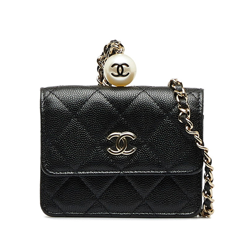 CC Quilted Caviar Chain Purse