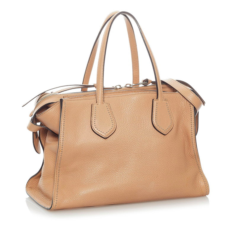 Leather Ramble Handbag 370822