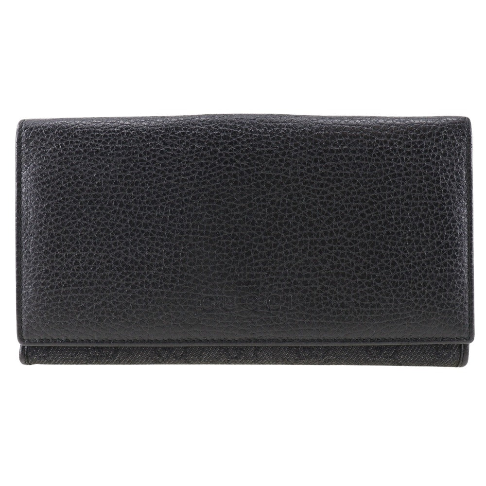 Gucci Leather Snap Bifold Wallet Leather Long Wallet 143391 in Good condition