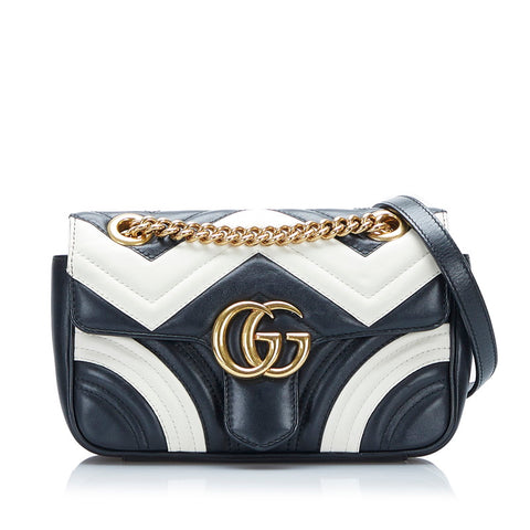 Mini GG Marmont Matelasse Leather Shoulder Bag 446744