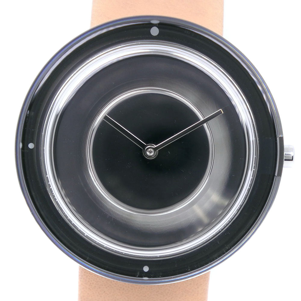 ISSEY MIYAKE Unisex Watch Designed by Tokujin Yoshioka VJ20-0120 Stainless Steel and Leather Made in Japan with Quartz Silver Analog Display (Pre-Owned, A-Rank) VJ20-0120