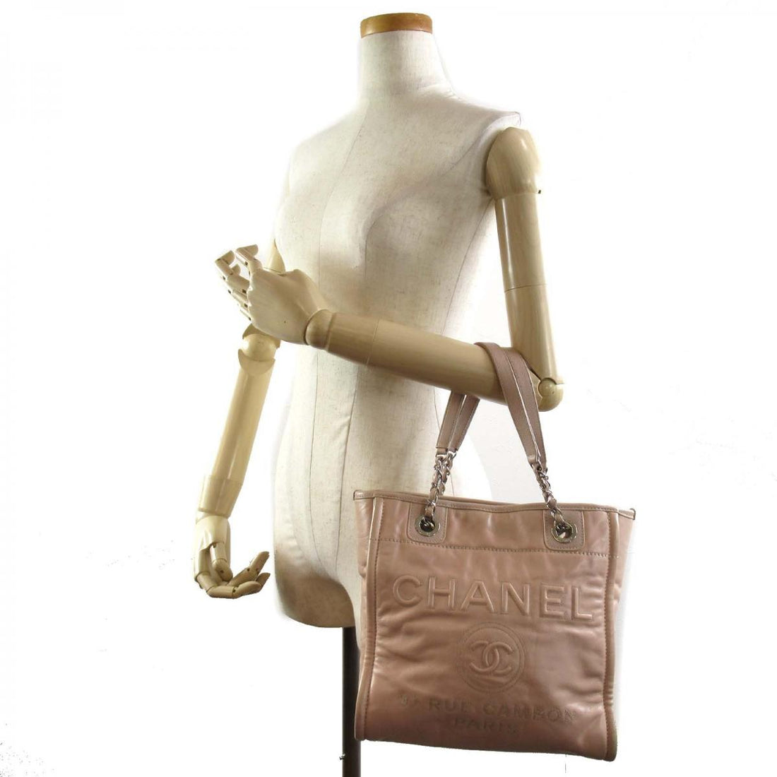 Glazed Calfskin Deauville Tote