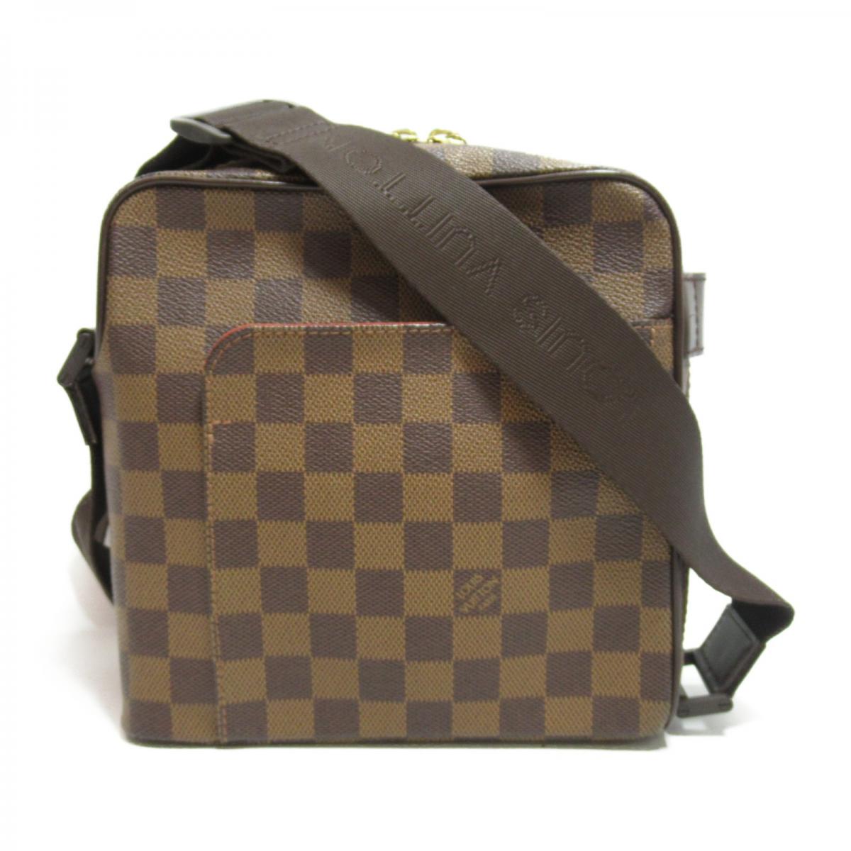 Louis Vuitton Olav PM N41442 Damier Ebene Canvas Crossbody Bag Brown