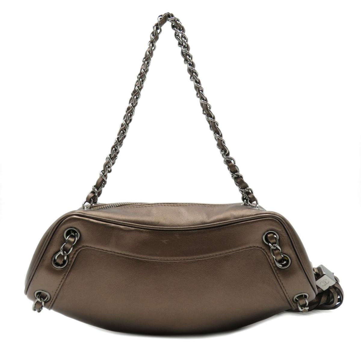 Leather Chain Shoulder Bag 0.0
