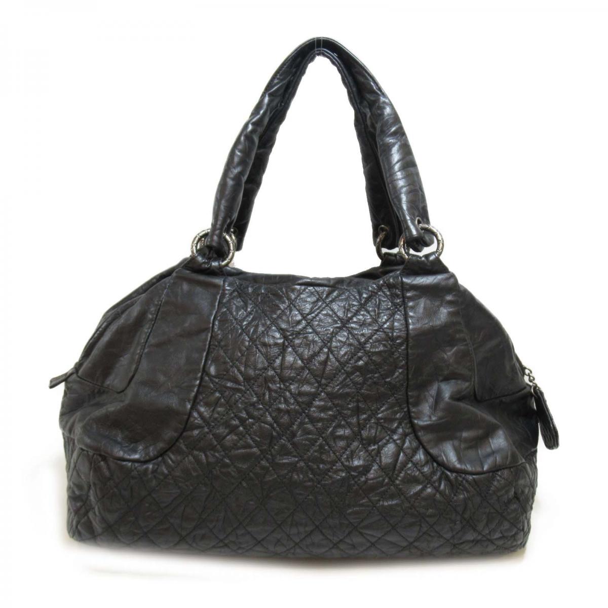 Surpique Leather Shoulder Bag