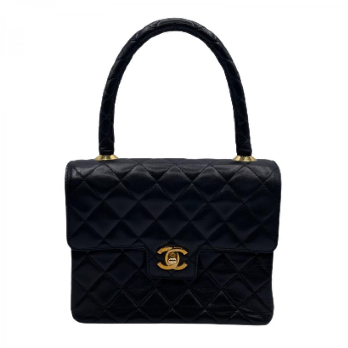 Leather Matelasse Handbag