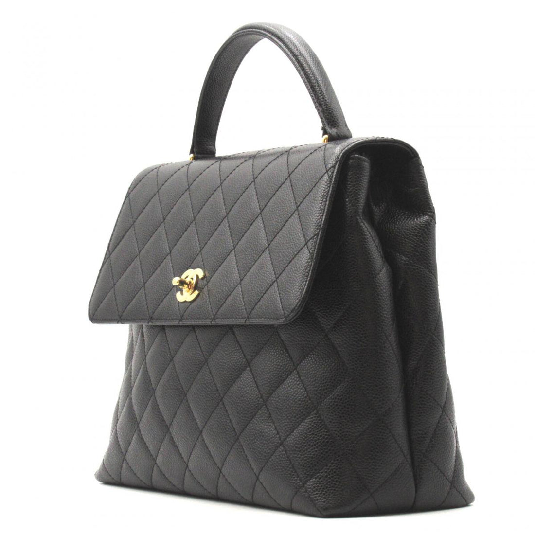 Quilted Caviar Coco Handle Bag