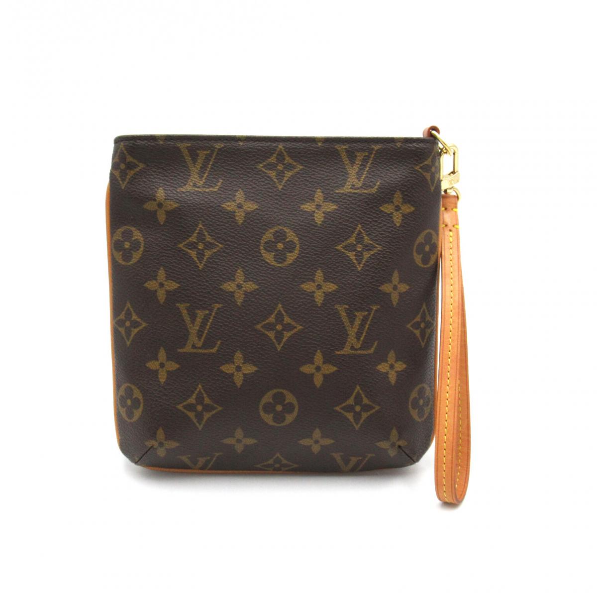 LV Partition M51901 Brown Monogram Canvas with Leather and Gold