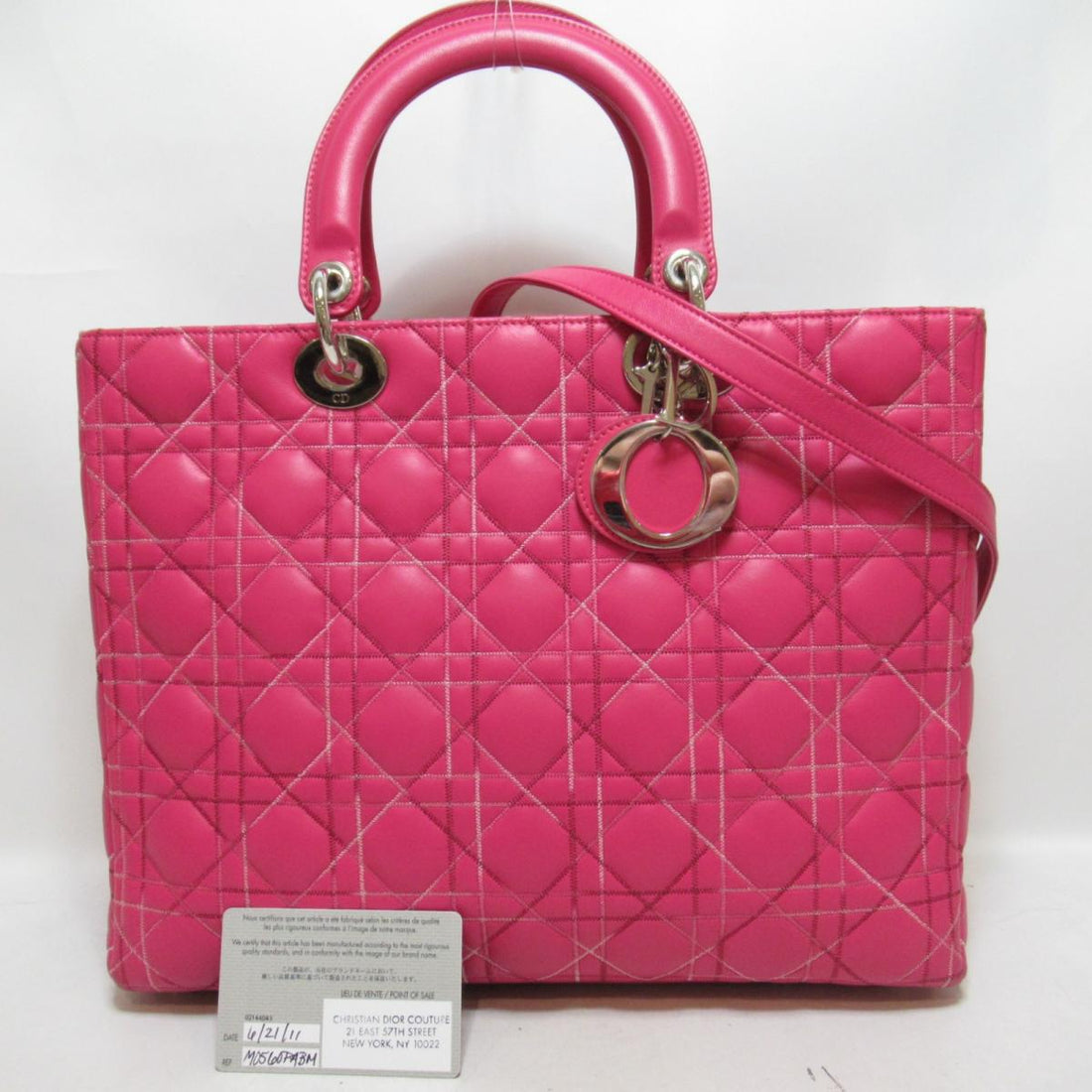 Large Cannage Leather Lady Dior