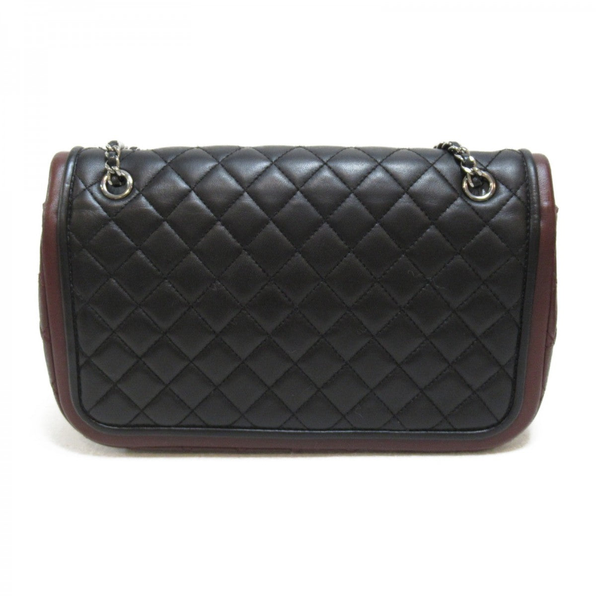 CC Quilted Leather Two Tone Twist Bag