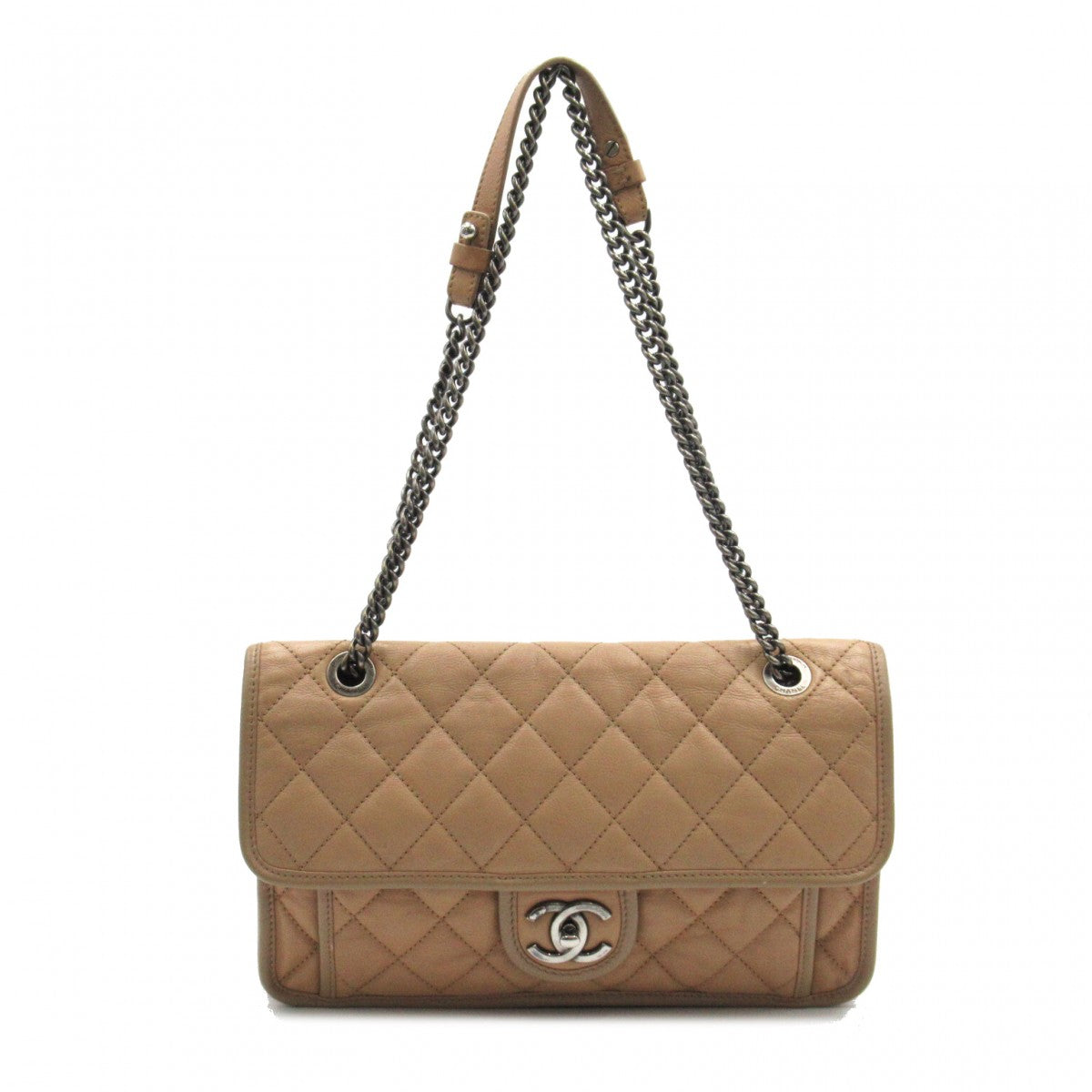 CC Quilted Leather French Riviera Flap Bag