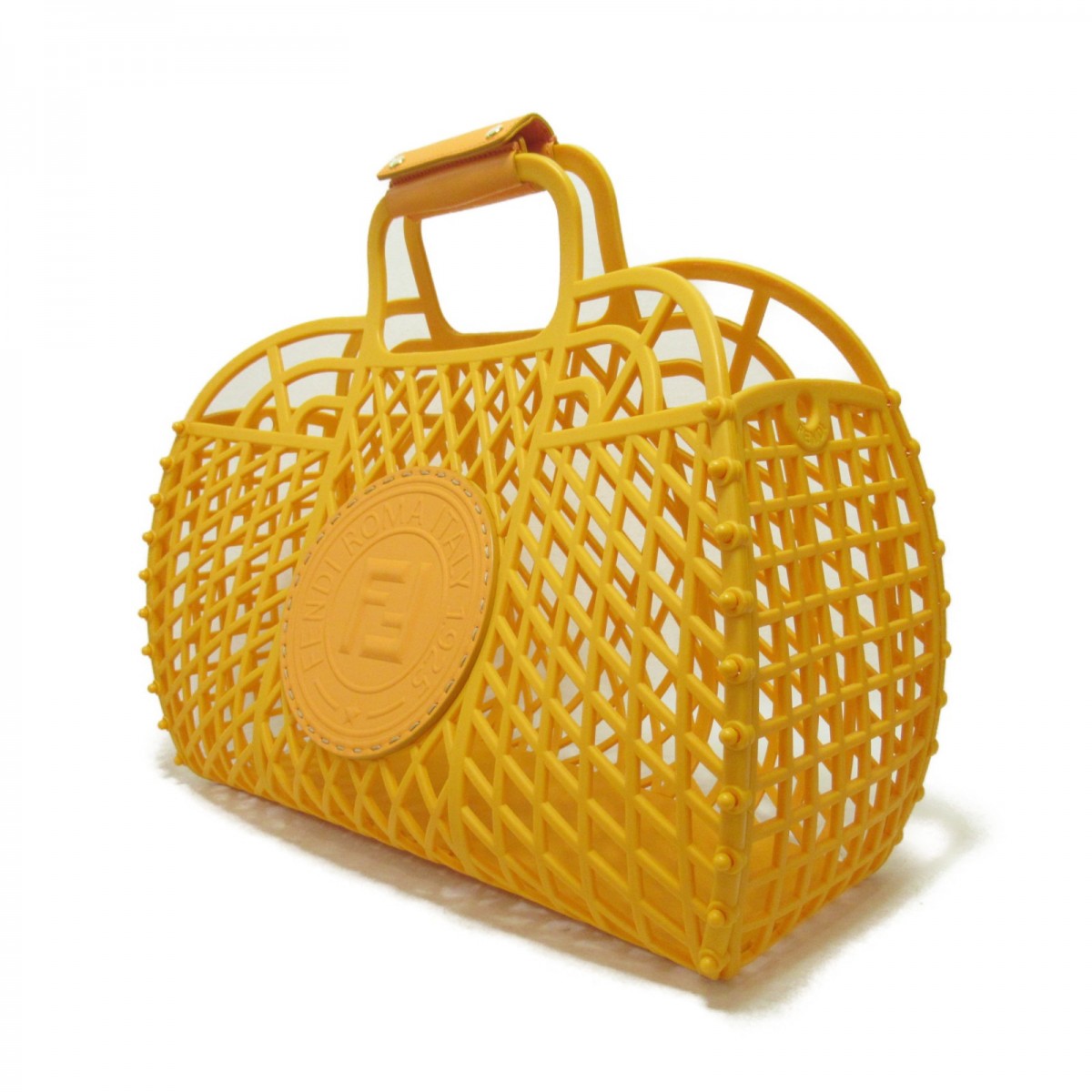 Logo Embossed Plastic Basket Bag