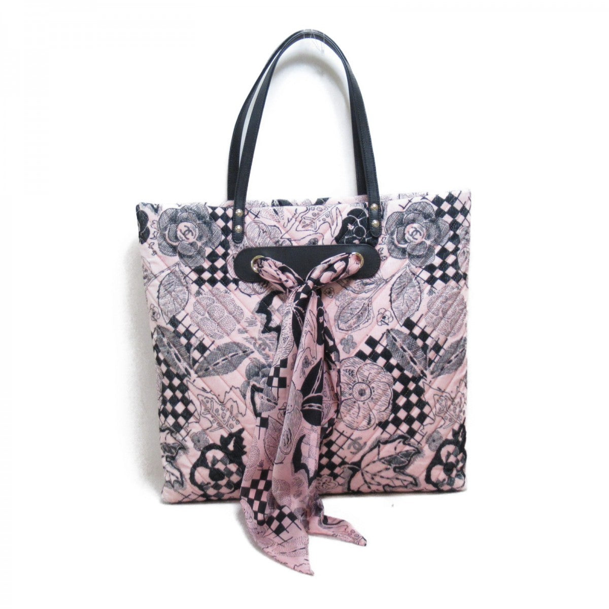 Quilted Corduroy Scarf Tote Bag A57347