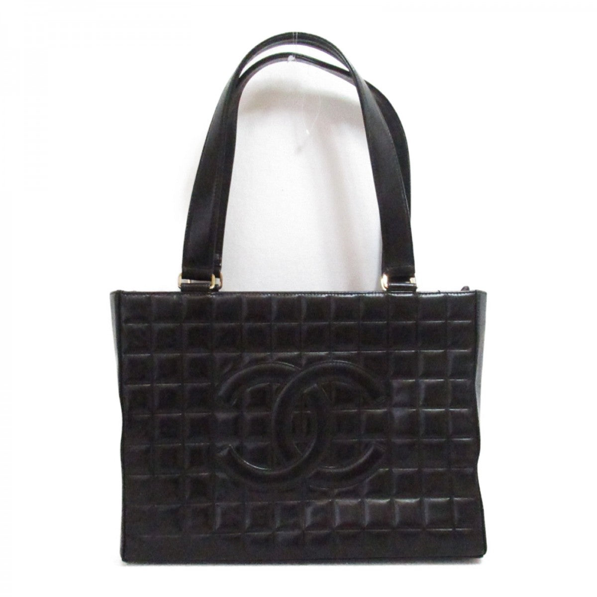 Chanel CC Choco Bar Shoulder Bag Leather Shoulder Bag in Excellent condition