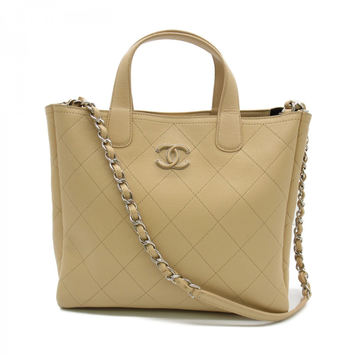 CC Quilted Caviar Shopping Tote AS0169