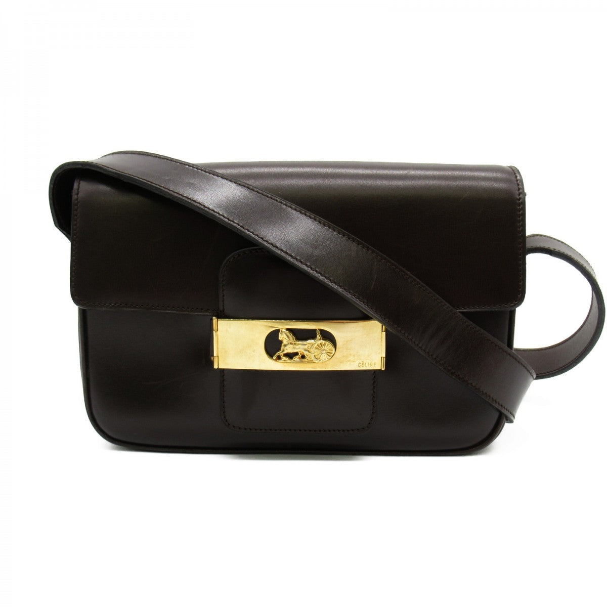 Carriage Leather Crossbody Bag