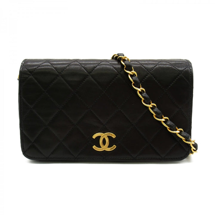 CC Quilted Leather Full Flap Bag