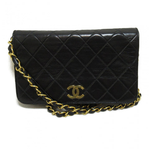 CC Quilted Leather Full Flap Bag