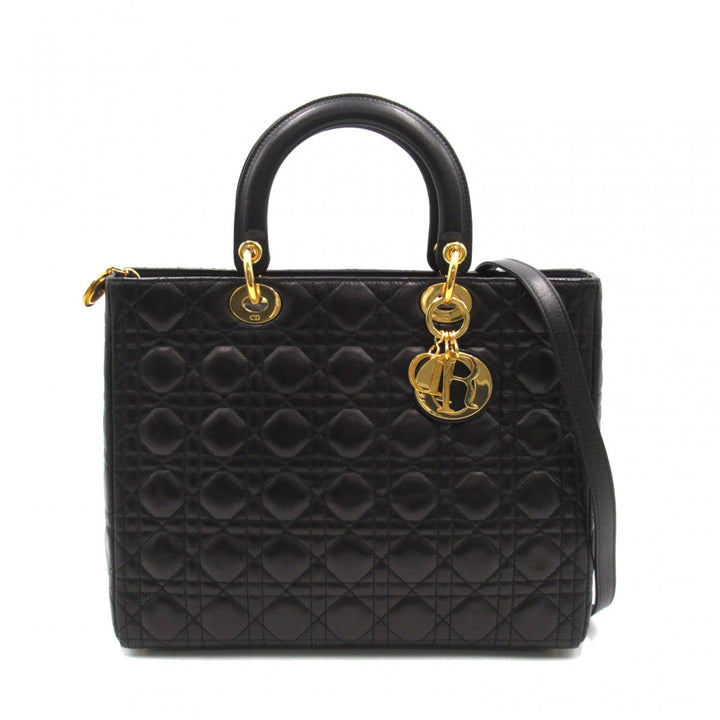 Large Cannage Leather Lady Dior