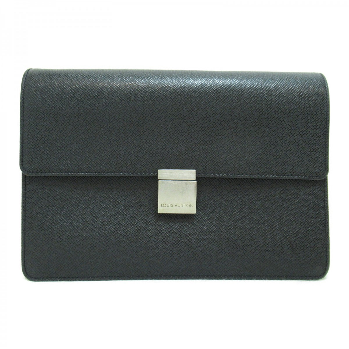 Authentic Louis Vuitton Clutch Bag Taiga Leather