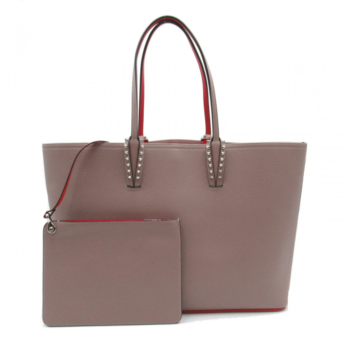 Cabata Studded Tote with Pouch