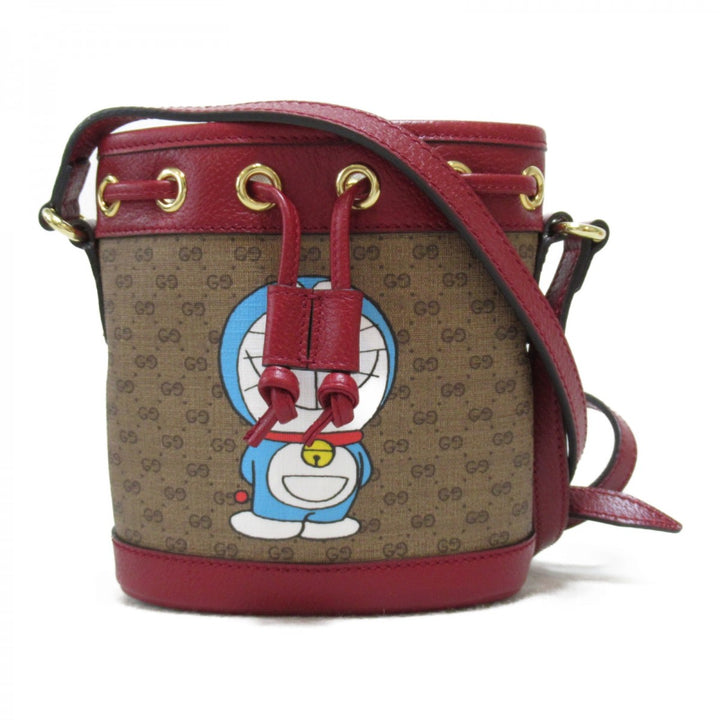 Gucci X Doraemon GG Supreme Bucket Bag 647801