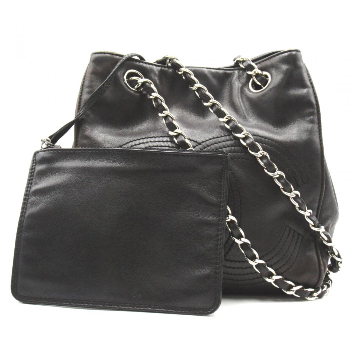 CC Leather Chain Bag