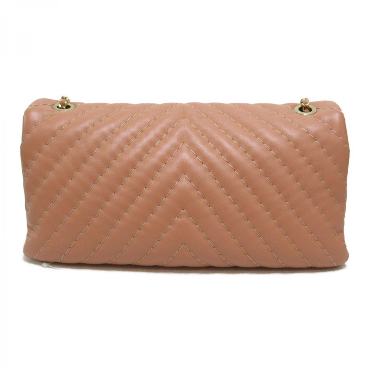 CC Quilted Leather Single Flap Bag