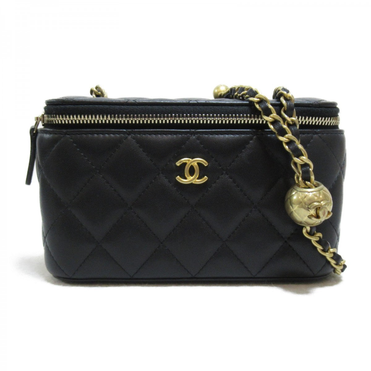CC Quilted Leather Vanity Case
