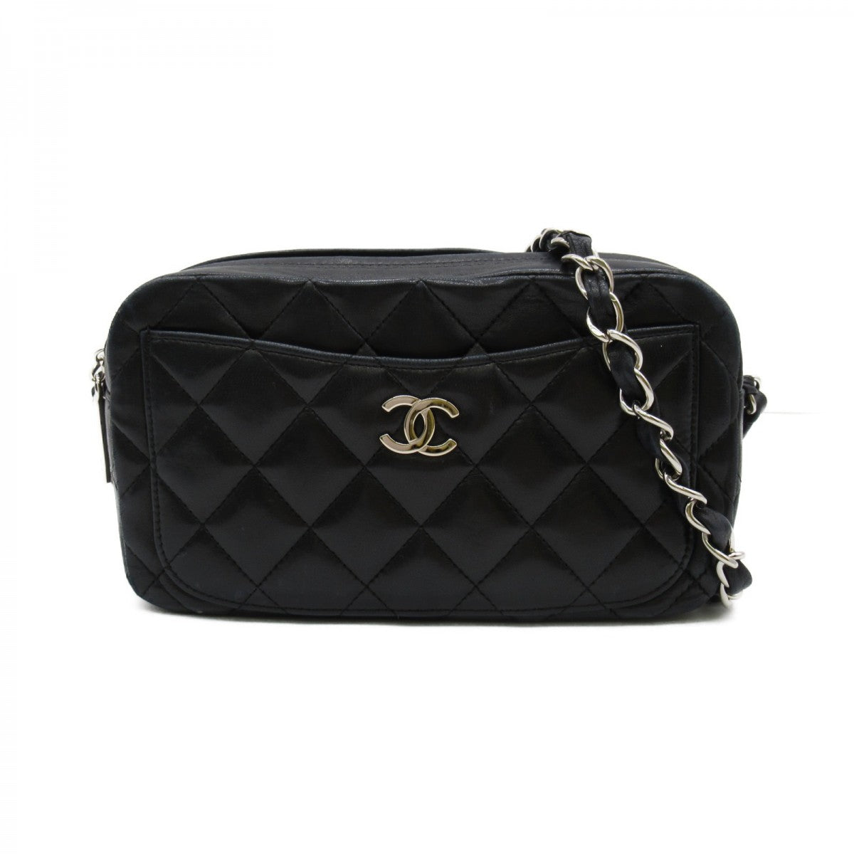 CC Quilted Leather Chain Camera Bag