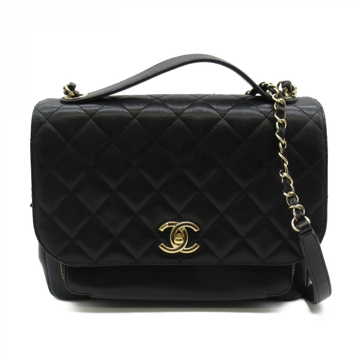 CHANEL Caviar Quilted Large Business Affinity Flap Black | FASHIONPHILE
