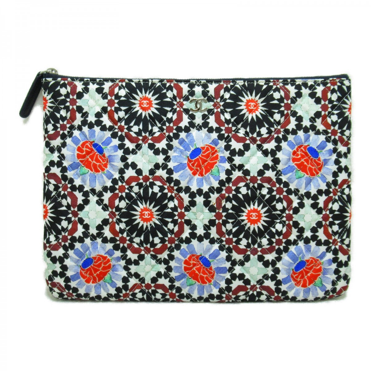 Quilted Nylon Clutch Bag